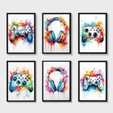 ELMAS Gaming Room Abstract Canvas Art for Kids - Al Masam Stationery LLC